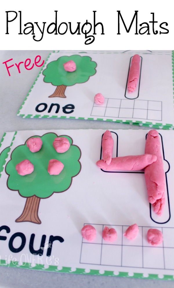 FREE DOUGH MATS FOR COUNTING TO 10