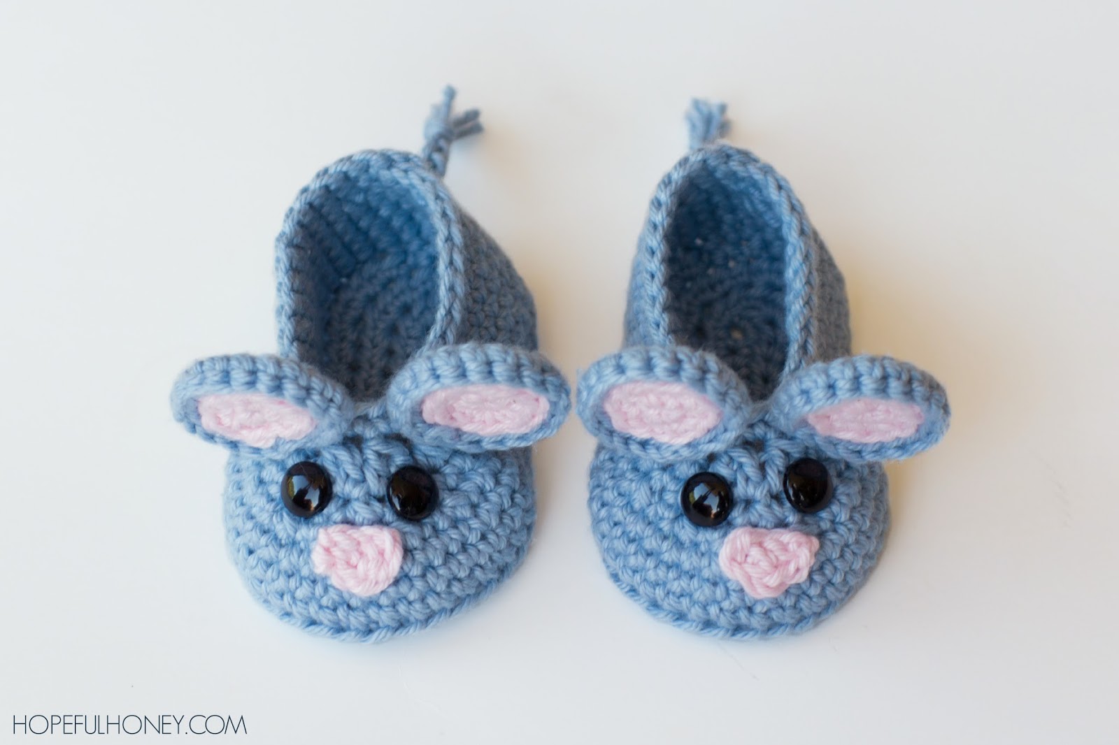 Field Mouse Baby Booties Crochet free Pattern