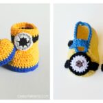 Minion Crochet Booties with Free Pattern