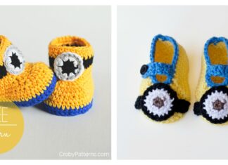 Minion Crochet Booties with Free Pattern