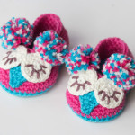 Owl Baby Booties Crochet free Pattern