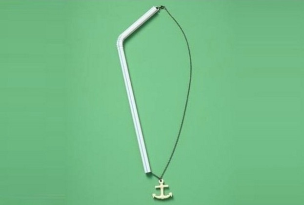 Pack necklaces with a straw to prevent tangling
