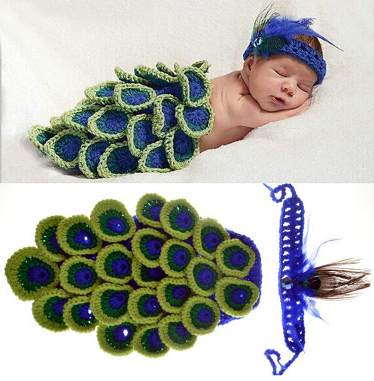 Baby Photography Props Costume Outfit Peacock Style