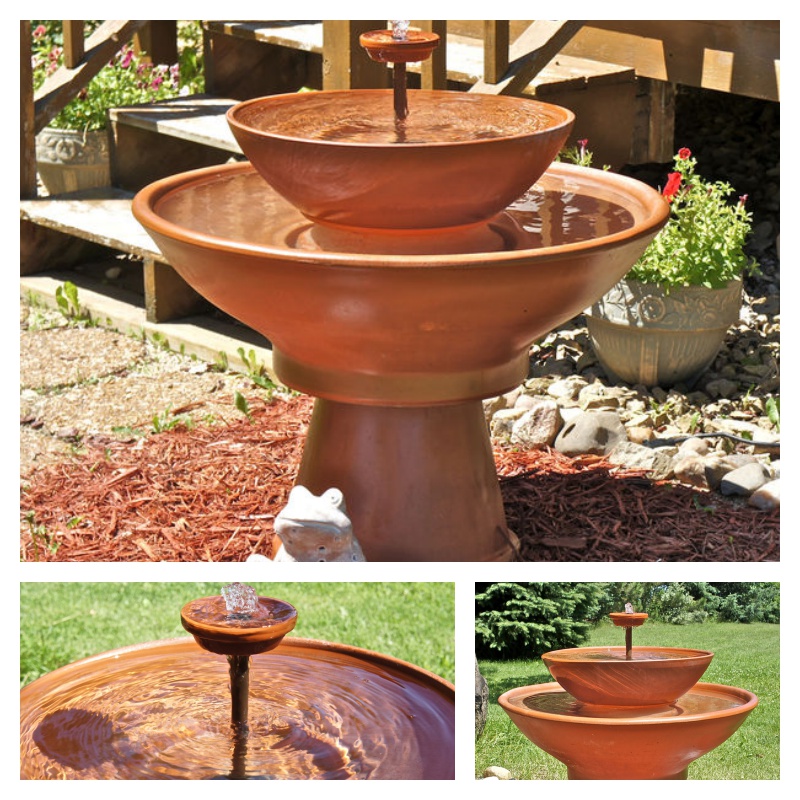 Terra Cotta Fountain for backyard