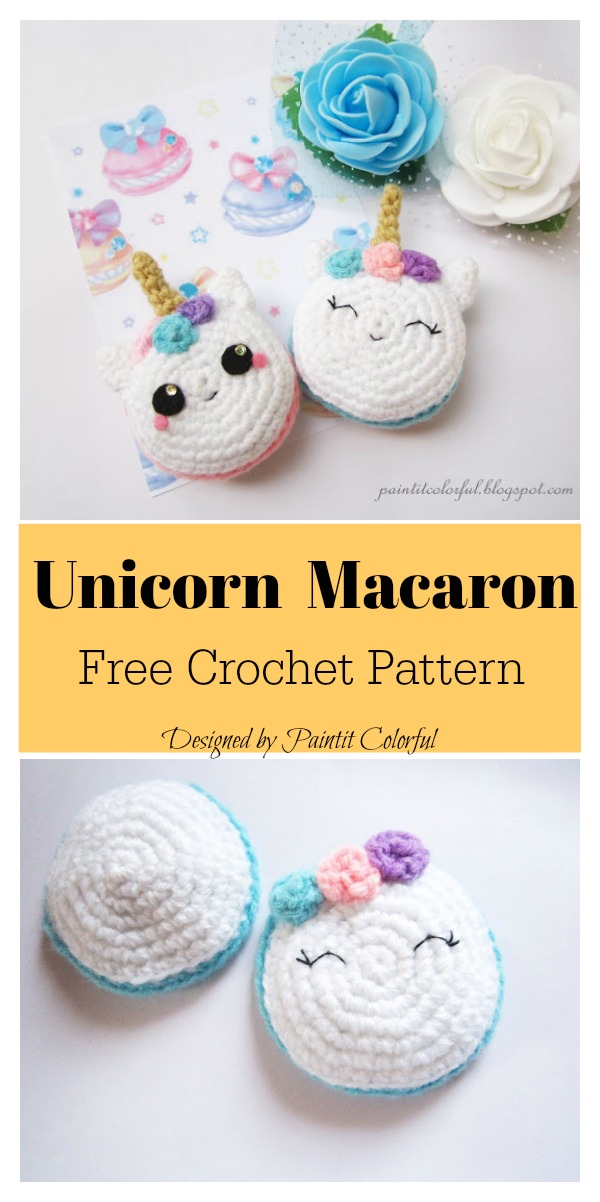 Unicorn Macaron Amigurumi Free Crochet Pattern
