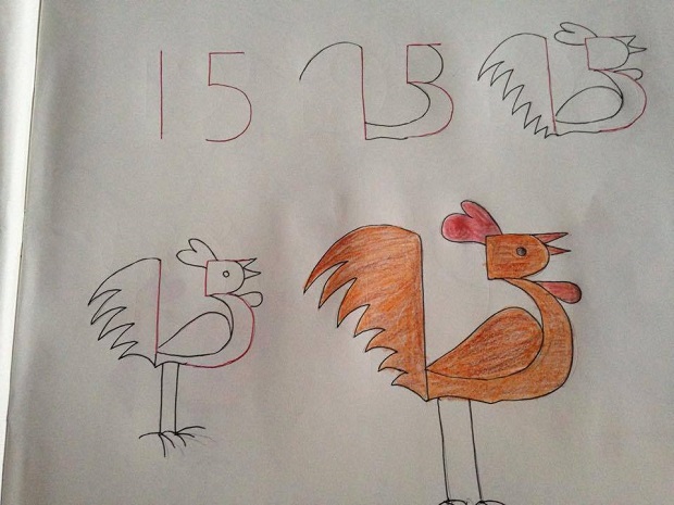 15 Fun Kids Drawings With Number As a Base