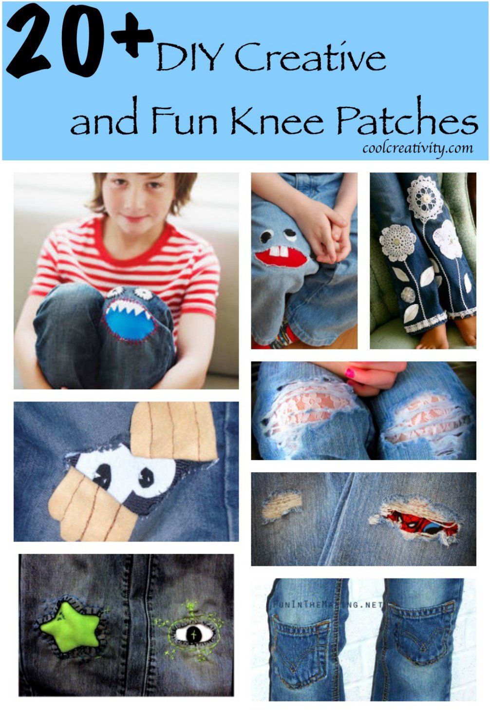 20+ DIY Creative and Fun Knee Patches