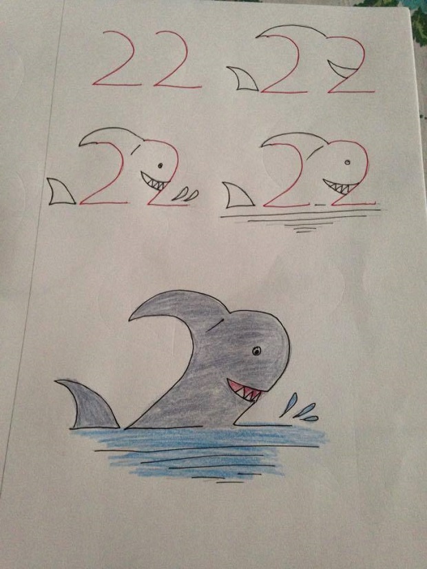 22 Fun Kids Drawings With Number As a Base