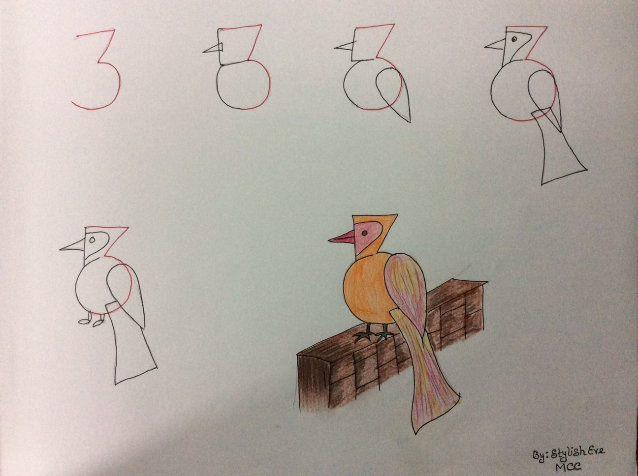 Fun Kids Drawings With Number As A Base