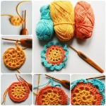 Crochet Japanese Flower pattern and Tutorial