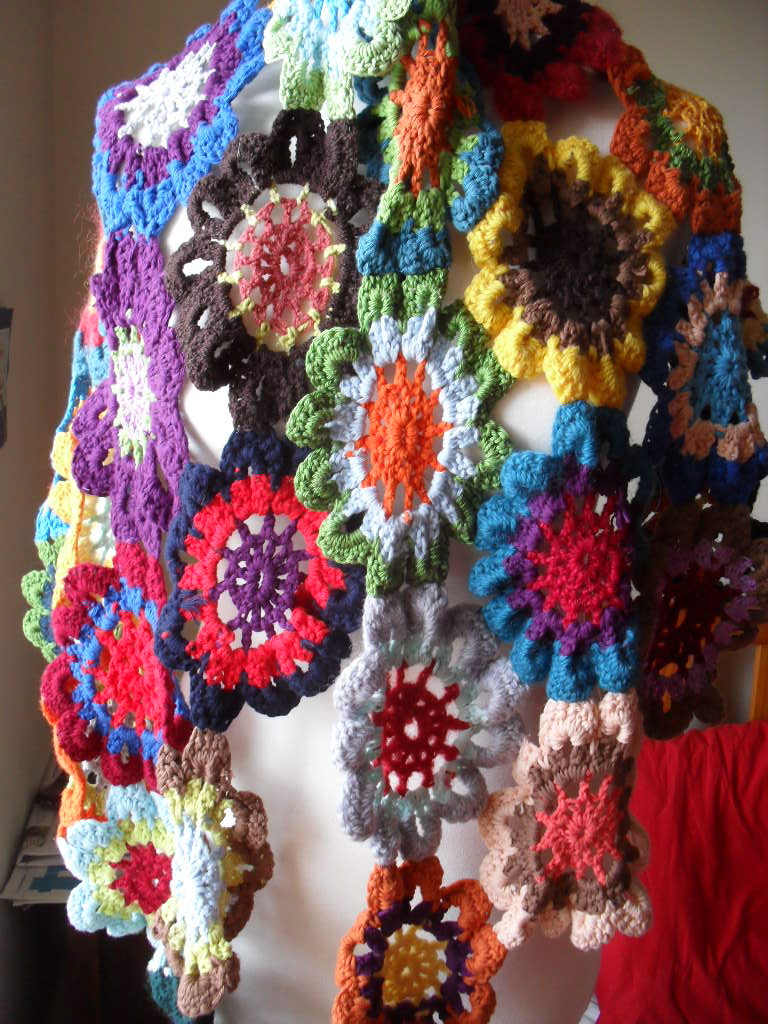 Crochet Japanese Flower Shawl