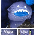 Crochet Monster Knee Patch Free Pattern