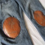 Custom leather knee-patches