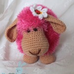 DIY Adorable Knitted Lamb Pillow pink 1