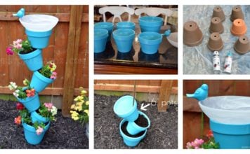 DIY Garden planter and Birds bath