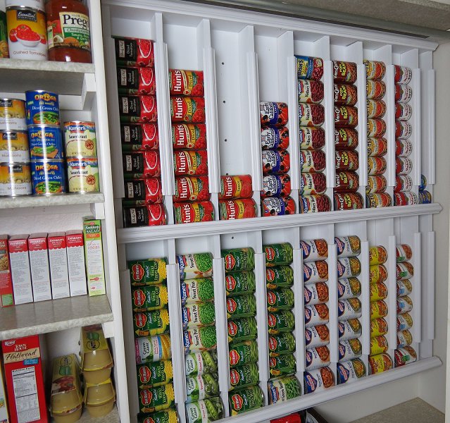 DIY Rotating canned food system