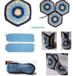 DIY crochet slippers