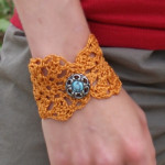 Crochet Flower Bracelet