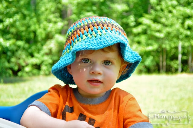 Free Summer Hats to Crochet for Kids -Baby and Toddler Boy Sun hat