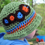 Free Summer Hats to Crochet for Kids -Caterpillar Toddler Boy Sun Hat