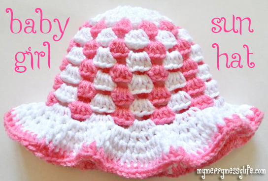 Free Summer Hats to Crochet for Kids -Granny Stitch Sun Hat