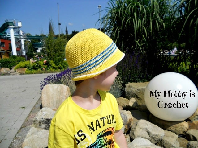 Free Summer Hats to Crochet for Kids -Ocean and Sun Hat