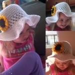 Free Summer Hats to Crochet for Kids -Ruffled Brim Sunhat