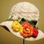 Free Summer Hats to Crochet for Kids – flower sun hat