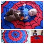 Knit Spiderman Blanket with Free Pattern