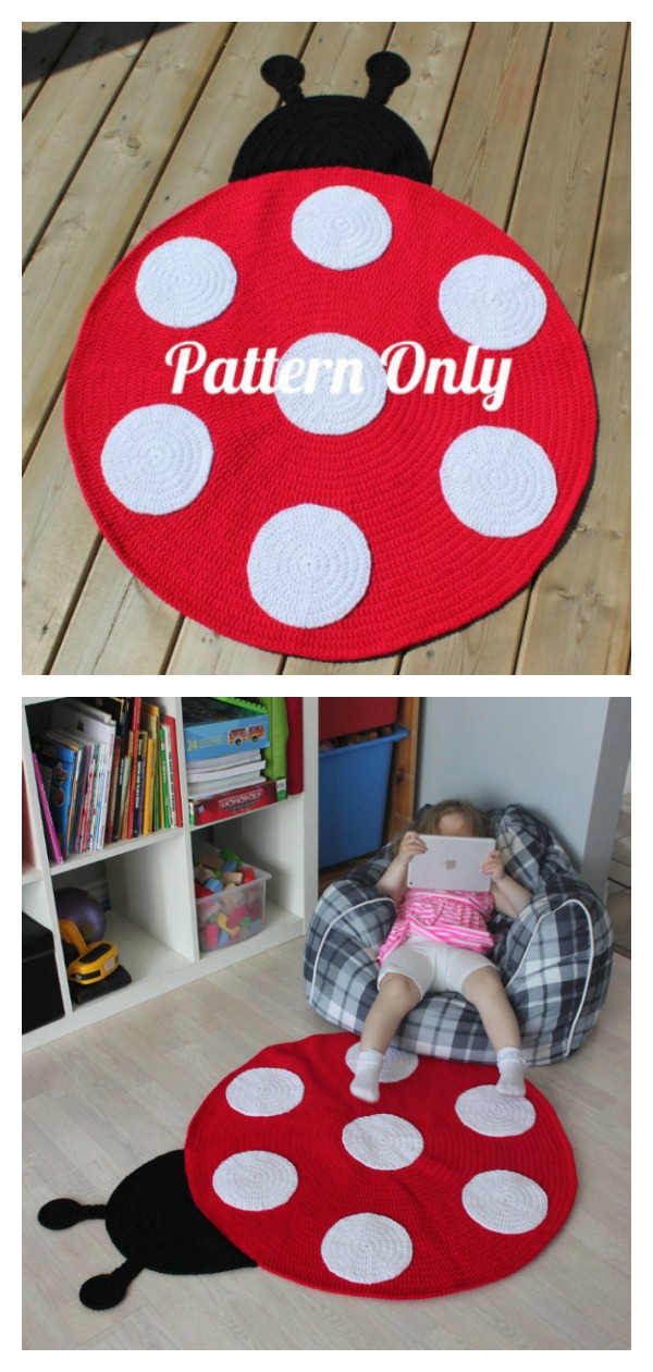 Ladybug Rug Crochet Pattern