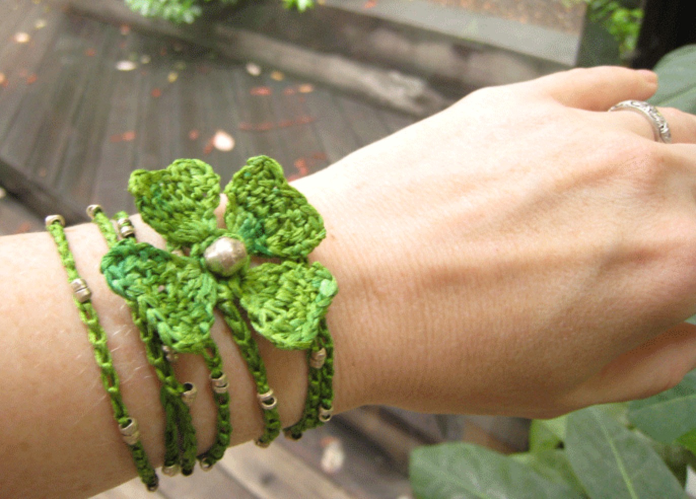 Lucky 4 Leaf Clover Bracelet