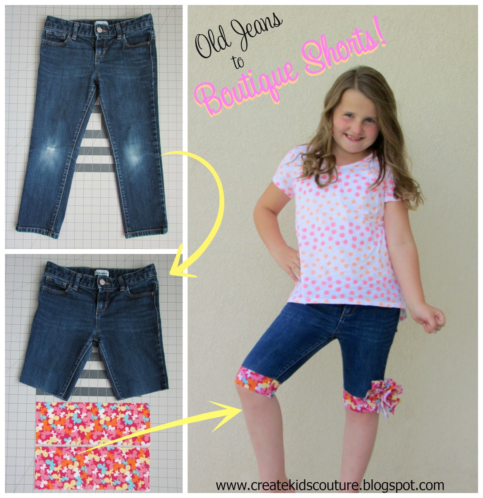 Upcycle Old Jeans into Boutique Shorts