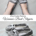 Women’s Crochet Boat Slippers