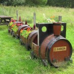 barrel planter train