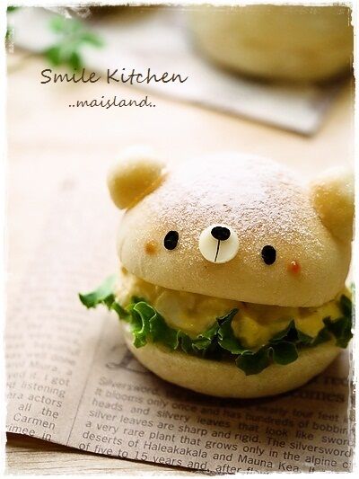 Creative Sandwich Ideas bear sandwich