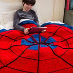 crochet Spider Web Throw with free pattern