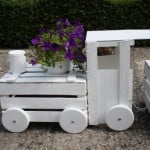 DIY Train Planters Out Of Old Crates to Adorn Your Garden