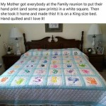 Family Handprint Quilt