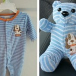 keepsake bear made from baby clothes