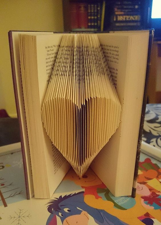 how-to-fold-book-pages-into-letters-recycled-book-art-ideas