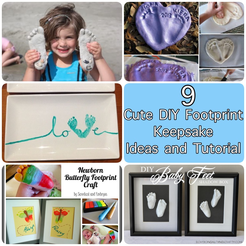 9 Cute DIY Footprint Keepsake Ideas and Tutorial