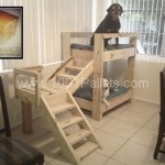 Adorable DIY Pet Bed Ideas-DIY Doggy bunkbeds made out of pallets