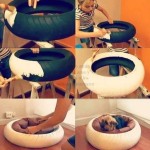 Adorable DIY Pet Bed Ideas-DIY Tire Pet Bed