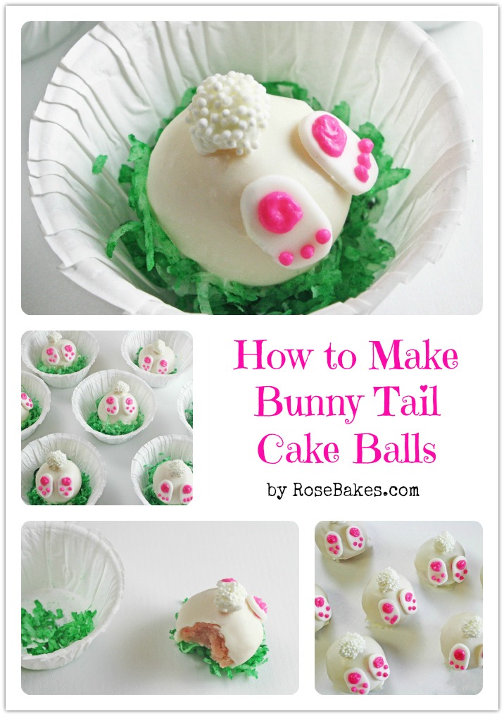 Easter Bunny Tail Cake Ball #Easter #Cake #Food