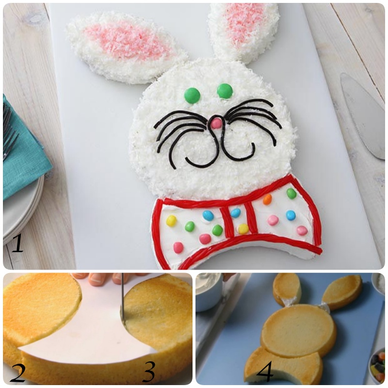 Classic Easter Bunny Cake #Easter #Bunny #Cake