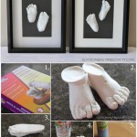 DIY Baby Feet Shadow Box Keepsake