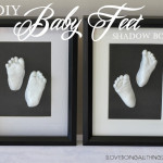 DIY Baby Feet Shadow Box Keepsake