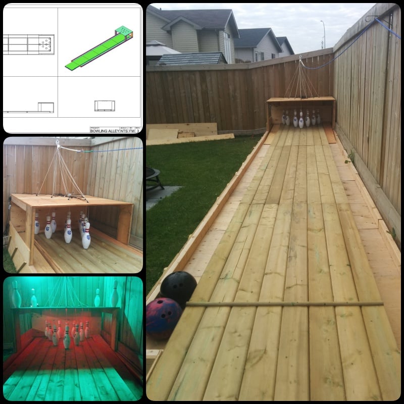 DIY Backyard Bowling Alley