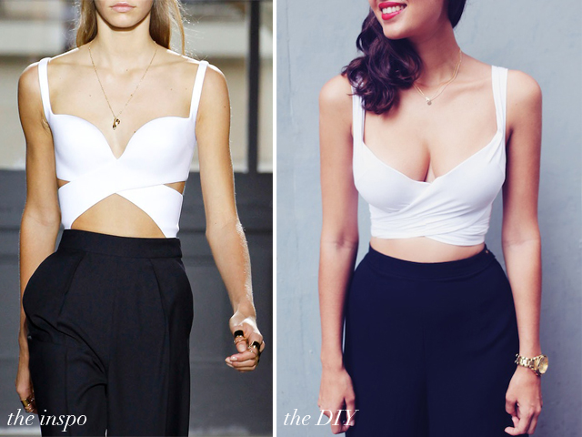 DIY Balenciaga Inspired Crop Tops