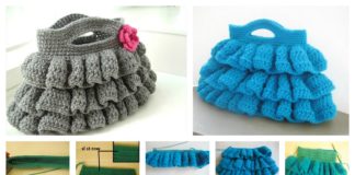 DIY Crochet Bella Ruffled Bag with Free Pattern
